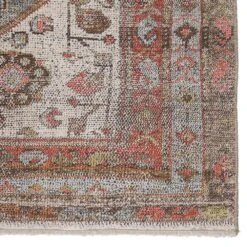 Amaryllis Medallion Gray/ Orange Runner Rug (2'6"X8') -France and So Furniture BOH10 3 f526b0e3 ca48 4c28 aab8 6dea122ac189