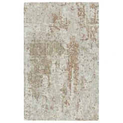 Amadeus Handmade Abstract Taupe/ Bronze Area Rug (8'X10')