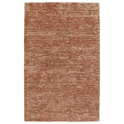 Finley Handmade Abstract Rust/ Light Brown Area Rug (10'X14')