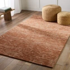 Finley Handmade Abstract Rust/ Light Brown Area Rug (6'X9') -France and So Furniture BRP15 4 7270b5b5 37f8 4bb4 b1d4 454afcf95c55