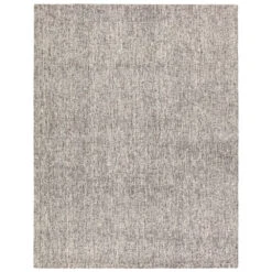 Eloise Handmade Solid Gray/Cream Area Rug (9'6"X13'6" Rectangle)