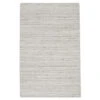 Luminance Handmade Solid Gray/ Ivory Area Rug (8'X10')