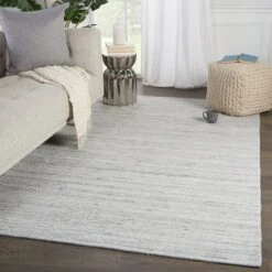 Arden Handmade Solid Gray/ Ivory Area Rug (6'X9') -France and So Furniture BRV01 4 b379ecb7 0d9b 4e25 a1ea 847bc396c6be