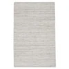 Arden Handmade Solid Gray/ Ivory Area Rug (6'X9')