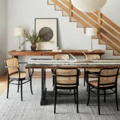 Luminance Handmade Solid Gray/ Ivory Area Rug (5'X8') -France and So Furniture BRV01 5 c4648ec8 dda7 4474 a04d 8cd793e53745