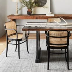 Luminance Handmade Solid Gray/ Ivory Area Rug (9'X12') -France and So Furniture BRV01 6 573abdc3 e837 48f4 aac9 8ee19ce9353c