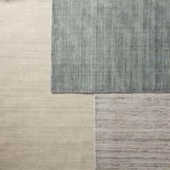 Luminance Handmade Solid Blue/ Gray Area Rug (4'X6') -France and So Furniture BRV02 5 04563243 f1ca 4bd0 8e4c baaf26c33f2f