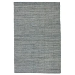 Luminance Handmade Solid Blue/ Gray Area Rug (5'X8')