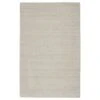 Arden Handmade Solid Ivory/ Light Gray Area Rug (2'X3')
