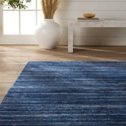 Luminance Solid Navy/ Cream Area Rug (12'X15') -France and So Furniture BRV04 8 e78f90f0 645f 469d b0a3 0dde2509d2a3