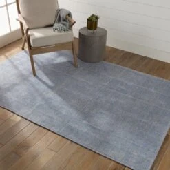 Arden Solid Light Blue/ Cream Area Rug (6'X9') -France and So Furniture BRV05 4 15c1485f 2de2 4fb0 be5a 0d416e6243d8