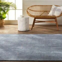 Arden Solid Light Blue/ Cream Area Rug (2'X3') -France and So Furniture BRV05 7 2dbfce35 c81f 4b26 ad5e 46111426f2c7