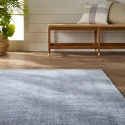Luminance Solid Light Blue/ Cream Area Rug (8'X10') -France and So Furniture BRV05 8 ded0b6de 57cc 4d3d be42 33a5b392cbe7