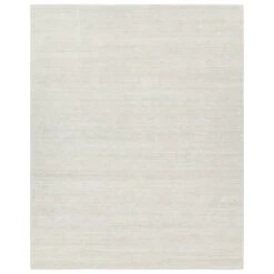 Luminance Handmade Solid Cream Area Rug (9'X12')