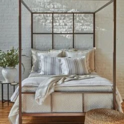 Faux Flax Coverlet Set -France and So Furniture BeachStripe sq 1 500x500 crop center 131b95c4 d292 435b 98b6 7da0a83013c6