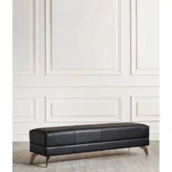 Berkeley End-Of-Day Bench - Black -France and So Furniture Berkeleyblackendofdaybench3