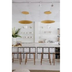 Brim 1 Light Large Pendant Soft White / Gold Leaf -France and So Furniture Brim KBS1743701 L Design Megan Molten Interior meganmolten 5 e0f7973e 4d0a 4bca a6cd af7c52a1de42