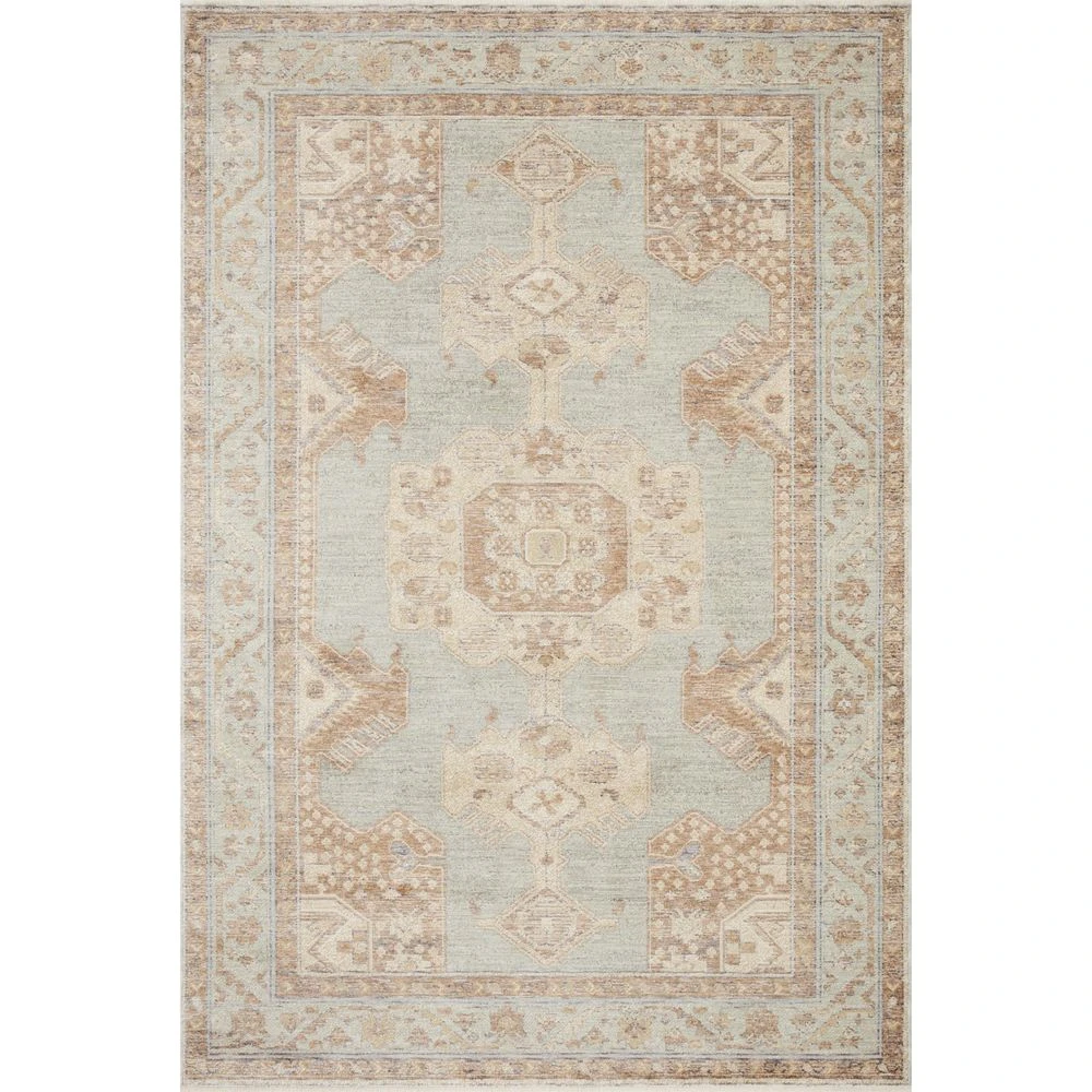 Magnolia Home By Joanna Gaines X Loloi Carlisle Seafoam / Taupe 5'-3" X 7'-9" Area Rug 1 Magnolia Home By Joanna Gaines X Loloi Carlisle Seafoam / Taupe 5'-3" X 7'-9" Area Rug