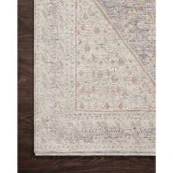 Magnolia Home By Joanna Gaines X Loloi Carlisle Blue / Ivory 5'-3" X 5'-3" Round Area Rug -France and So Furniture CARSCAR 03BBIV 25 49d28721 5b44 4669 bde6 c93c4f091267