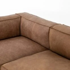 Finsbury Leather Sectional - Natural Washed Sand - 2-Piece RAF 12 Finsbury Leather Sectional - Natural Washed Sand - 2-Piece RAF -France and So Furniture CCAR VR 307 DET 2