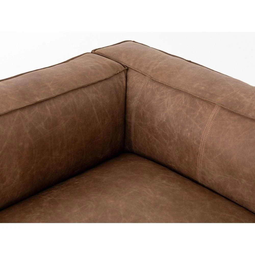 Finsbury Leather Sectional - Natural Washed Sand - 2-Piece RAF 8 Finsbury Leather Sectional - Natural Washed Sand - 2-Piece RAF - Image 8