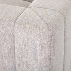 Log Channeled 6-Piece Sectional - Napa Sandstone - Left Chaise -France and So Furniture CGRY 001 320 S8 DET 7