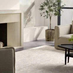 Jura Abstract Silver/ Ivory Area Rug (9'2"X11'9") -France and So Furniture CIQ08 9 09983bee 1e86 4c15 86cb ecbaba26d01f