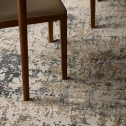 Jura Abstract White/ Dark Gray Round Area Rug (7'10" RND) -France and So Furniture CIQ09 6 df5d893d f478 4509 b105 f25caa211e6e