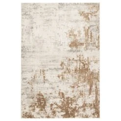 Vale Abstract Gray/ Gold Area Rug (10'2"X14')