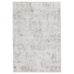 Yalina Abstract Light Gray/ Gold Area Rug (6'7"X9'6")