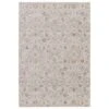 Averill Floral White/ Light Gray Area Rug (6'7"X9'6")
