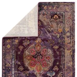 Quest Handmade Medallion Purple/ Gray Area Rug (10'X14') -France and So Furniture CIT10 2 d82b8f2b 0ccd 4ffe 8da9 01a83aa203e7