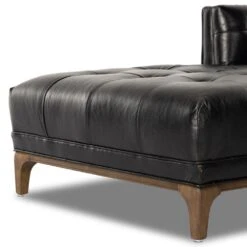 Gideon Chaise Lounge - Rider Black -France and So Furniture CKEN 154C 396 DET 7