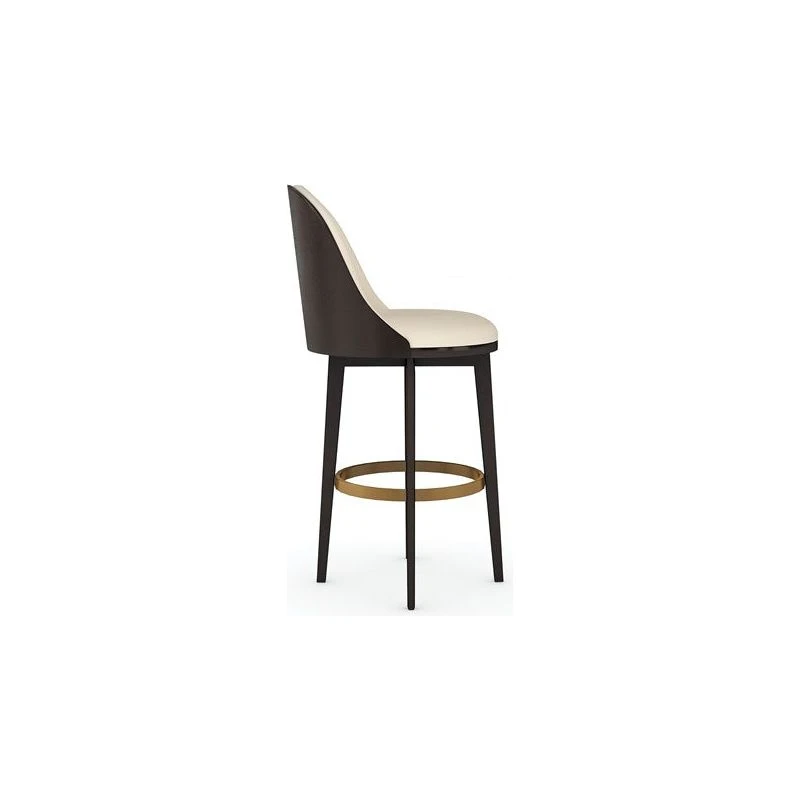 Encore Bar Stool - Brown, Gold, Beige 5 Encore Bar Stool - Brown, Gold, Beige - Image 5
