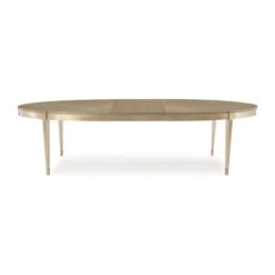 Cadence Oval Extension Dining Table -France and So Furniture CLA 417 205 Front 1Leaf HR