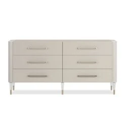 Adore 6 Drawer - White, Gold