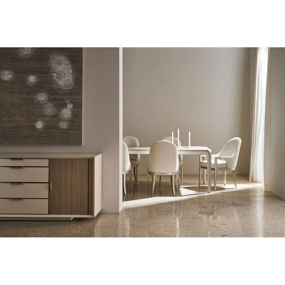 Spacious Extension Dining Table - Silver, Rectangle 12 Spacious Extension Dining Table - Silver, Rectangle - Image 12