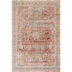 Loloi Claire Red / Ivory 9'-6" X 13' Area Rug