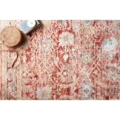 Loloi Claire Red / Ivory 9'-6" X 13' Area Rug 8 Loloi Claire Red / Ivory 9'-6" X 13' Area Rug -France and So Furniture CLAECLE 01REIV 4 1f11d3cd ec31 4025 b4f3 39790075387a