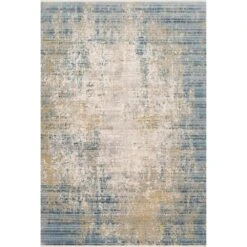 Loloi Claire Neutral / Sea 2'-7" X 8'-0" Runner Rug