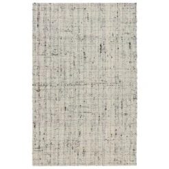 Delta Handmade Solid Cream/ Light Gray Runner Rug (3'X12')