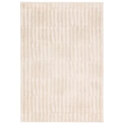 Takara Striped White/ Runner Rug (2'5"X10' Runner)