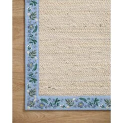 Rifle Paper Co. X Loloi Costa Ivory / Periwinkle 7'-9" X 9'-9" Area Rug -France and So Furniture COSTCOS 01IVPR 25 feb65e8b 6bc7 47dd a45b 61070db6ba09