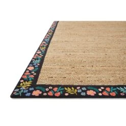 Rifle Paper Co. X Loloi Costa Natural / Black 2'-0" X 5'-0" Accent Rug -France and So Furniture COSTCOS 01NABL 18 528ac220 bd07 4bae 9b98 c6ac91c5f52b