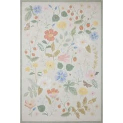 Rifle Paper Co. X Loloi Cotswolds Ivory 5'-0" X 7'-6" Area Rug