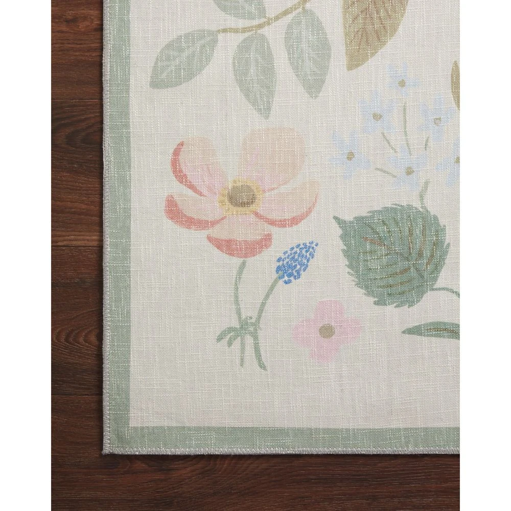 Rifle Paper Co. X Loloi Cotswolds Ivory 2'-0" X 5'-0" Accent Rug 3 Rifle Paper Co. X Loloi Cotswolds Ivory 2'-0" X 5'-0" Accent Rug - Image 3