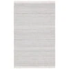 Tobias Solid Light Gray/ Cream Area Rug (2'X3')