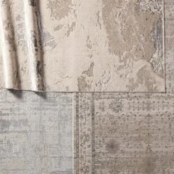 Dakota Abstract Light Gray/ Silver Area Rug (9'6"X13') -France and So Furniture CTY11 5