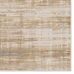 Dominion Abstract Gold/ Cream Area Rug (6'7"X9'6") -France and So Furniture CTY15 3
