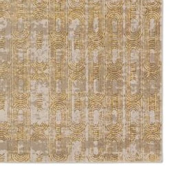 Zyphira Geometric Gold/ Taupe Area Rug (6'7"X9'6") -France and So Furniture CTY27 3